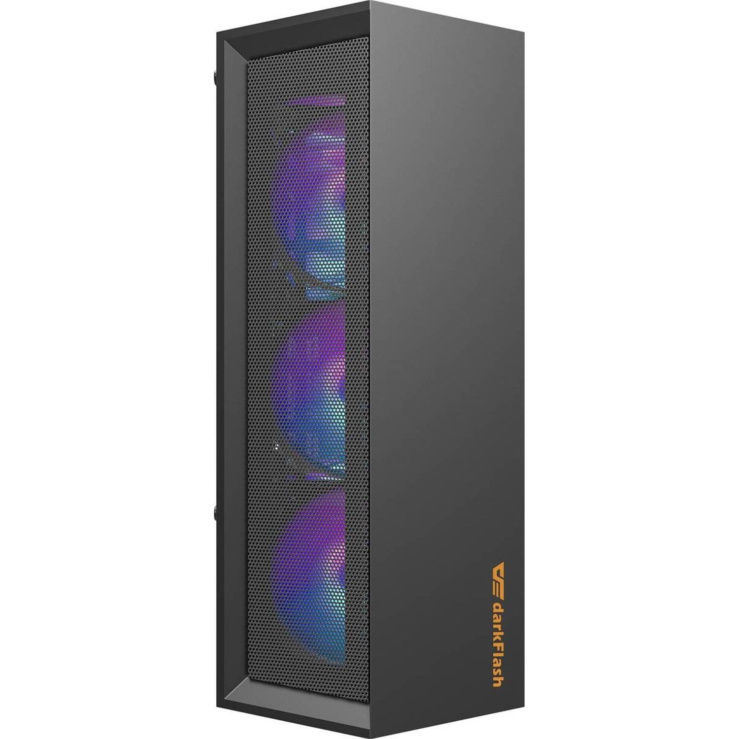 Darkflash Wave Tower USB3.0 Computer Gamer PC-Gehäuse bis zu 5 Lüfter Seitenwand aus Gehärtetes Glas RGB Beleuchtung