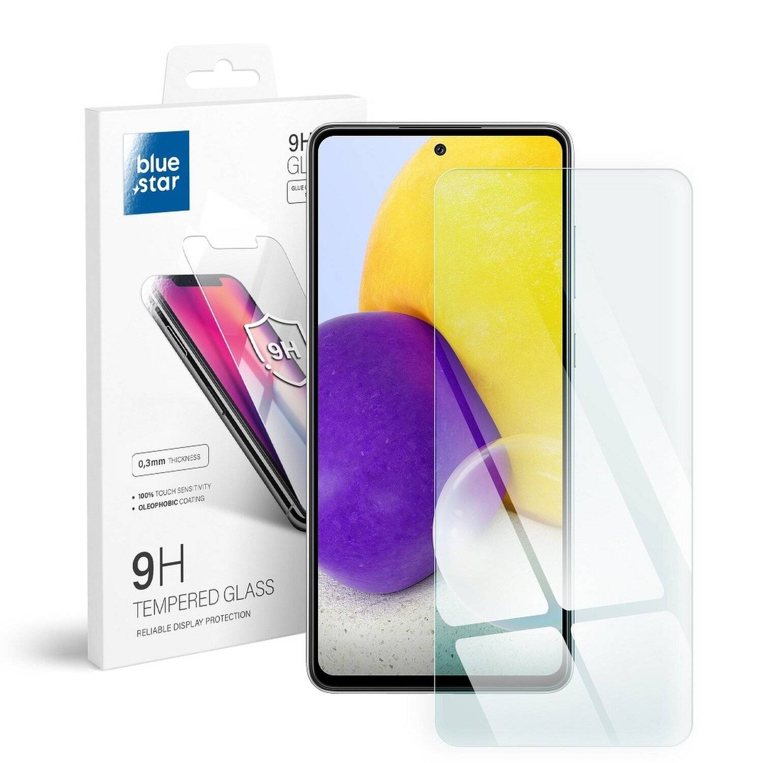 Schutzglas 9H für Samsung Galaxy A73 5G Displayschutzfolie Schutzfolie Passgenau Glas
