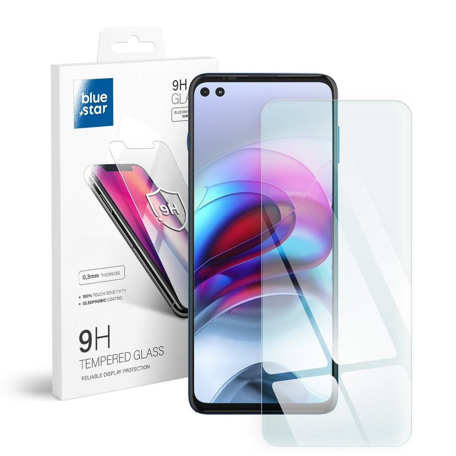 3X Schutz Schutz Glas 9H Tempered Glass Display Schutz Folie Display Glas Screen Protector für Motorola Moto G100