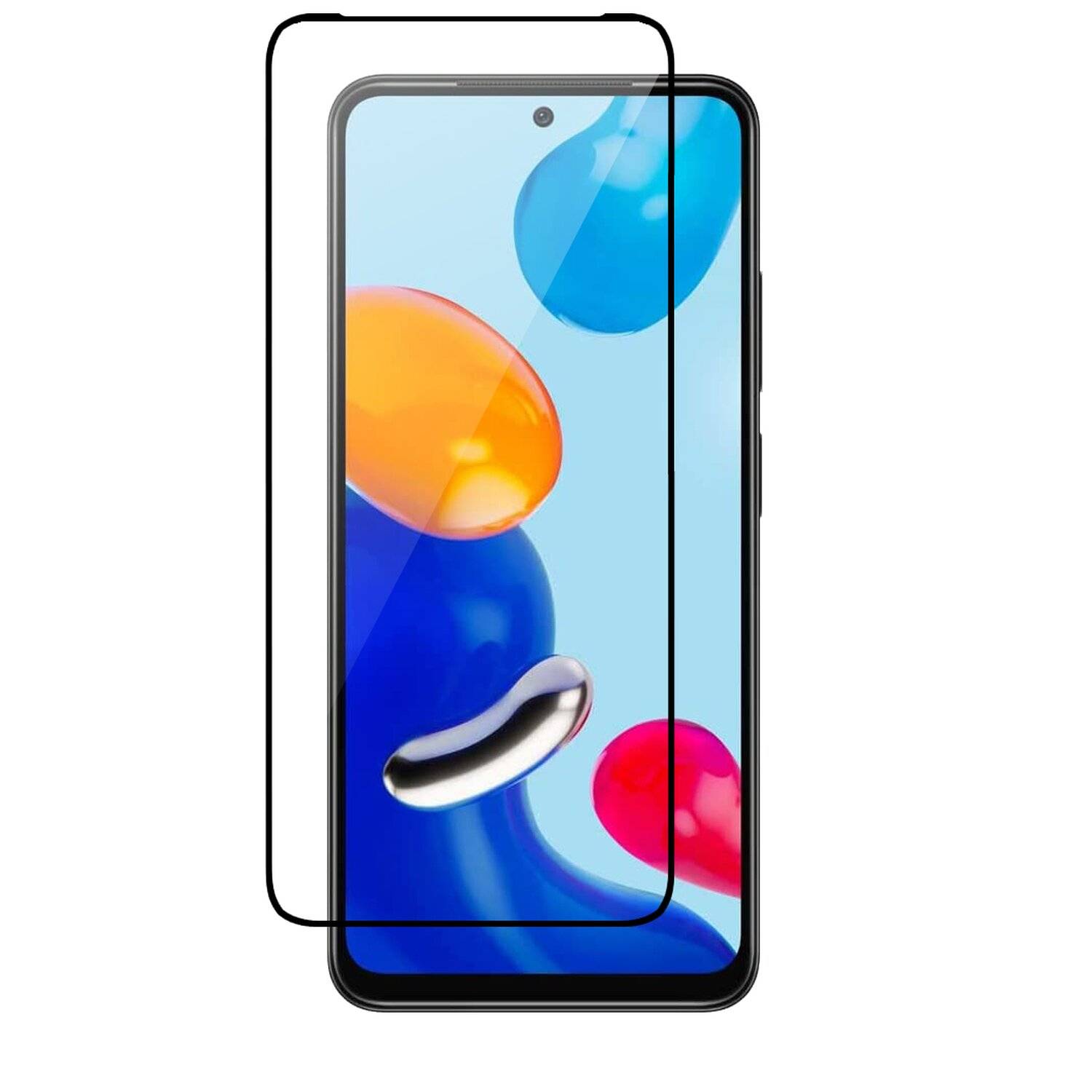 5D Schutz Glas kompatibel mit XIAOMI REDMI NOTE 11 Curved Schutz Folie Vollständig Klebend und Abdeckung