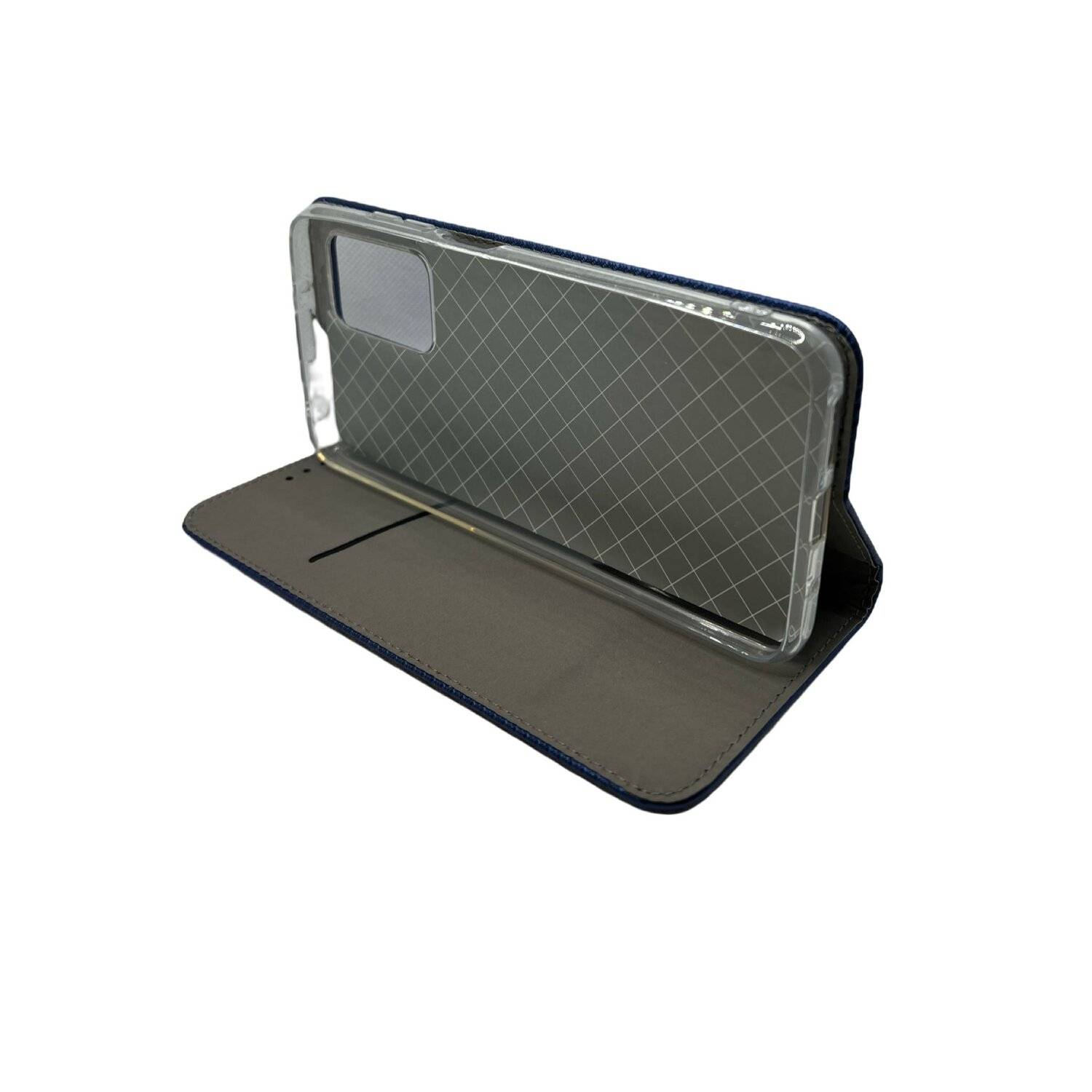 Buch Tasche "Smart" kompatibel mit XIAOMI REDMI 10 Handy Hülle Etui Schutzhülle mit Standfunktion, Kartenfach Blau