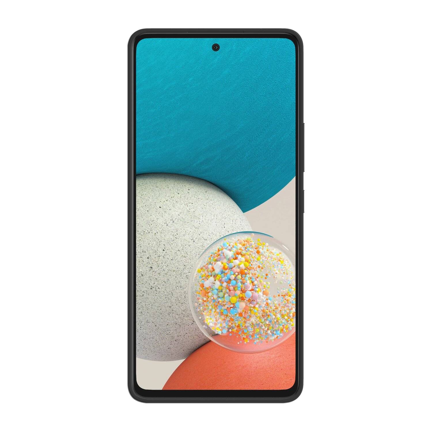 Silikon Hülle Basic kompatibel mit SAMSUNG GALAXY A53 5G Case TPU Soft Handy Cover Schutz Schwarz