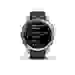 GARMIN Epix – Vernetzte Sport-GPS-Uhr – Stahl, Silber mit grauem Armband