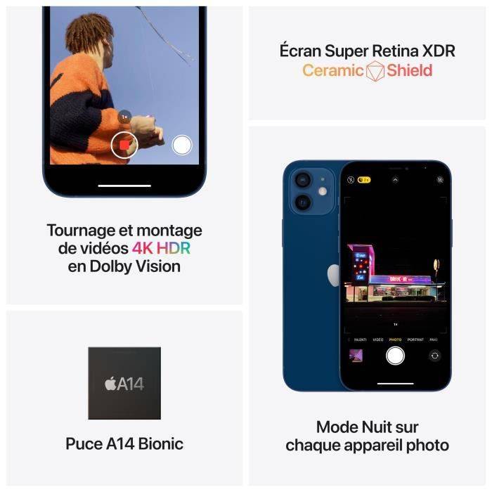 APPLE iPhone 12 128 GB Blau