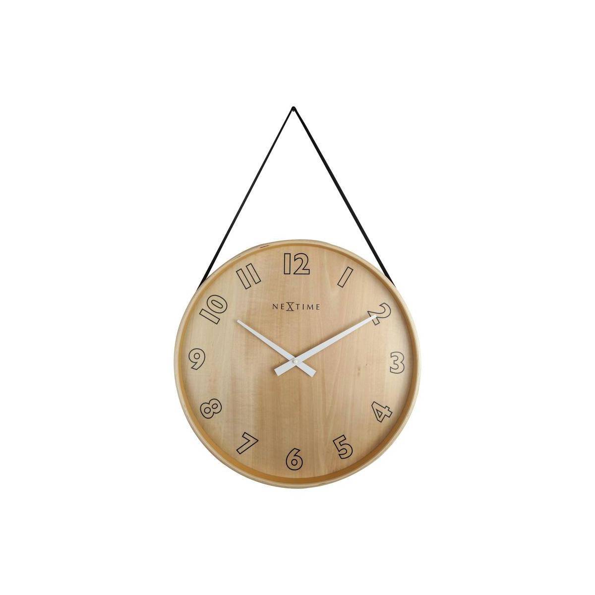 3234ZW - Wanduhr "Big Loop", Holz, Schwarz, Ø 40 cm