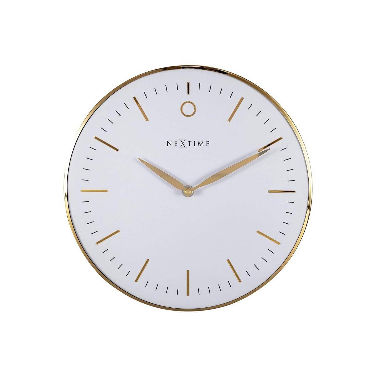 3256WI - Design-Wanduhr "Glamour Small", geräuschlos, weiß, 30 cm
