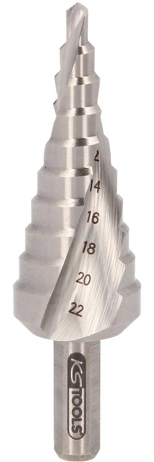 HSS Co 5 Stufenbohrer,Ø 4-22mm, 10 Stufen