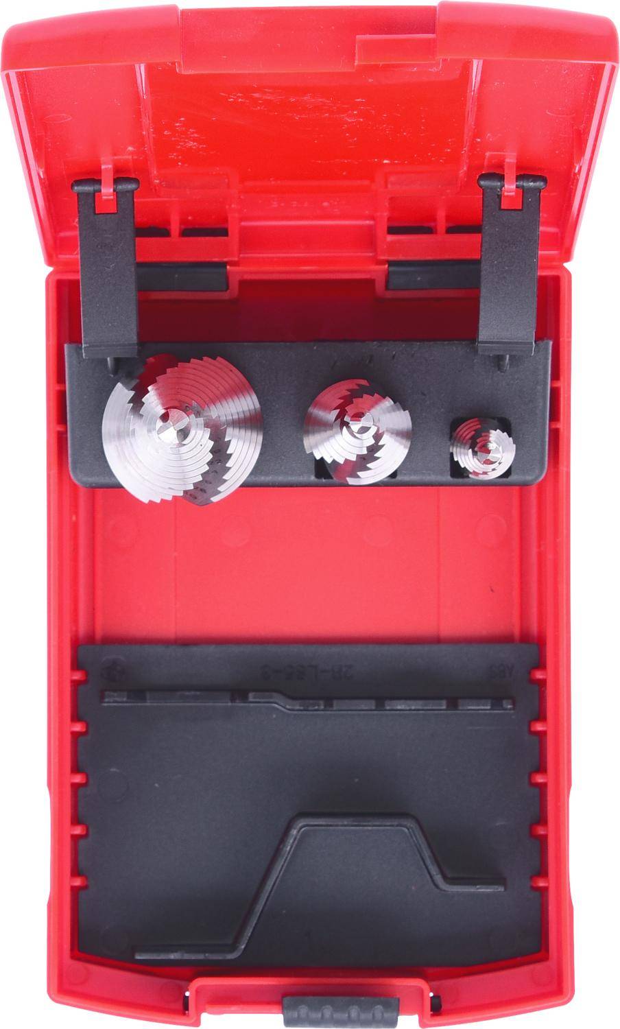 KS TOOLS HSS Co 5 Stufenbohrer-Satz, Kunststoffkassette 3-tlg
