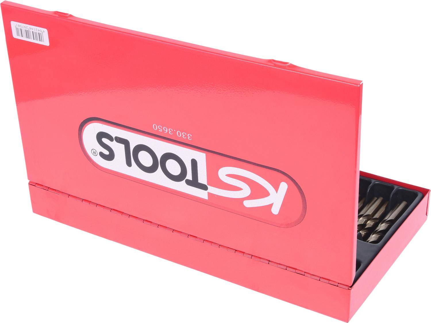 KS TOOLS HSS-G Co 5 Spiralbohrer-Satz, 230-tlg, 1-13mm