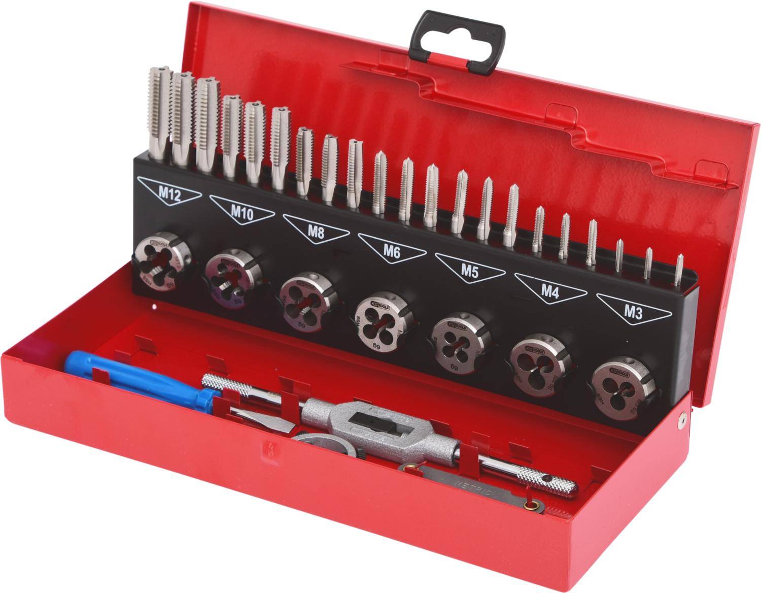 KS TOOLS HSS Gewindeschneidwerkzeug-Satz, 32-tlg