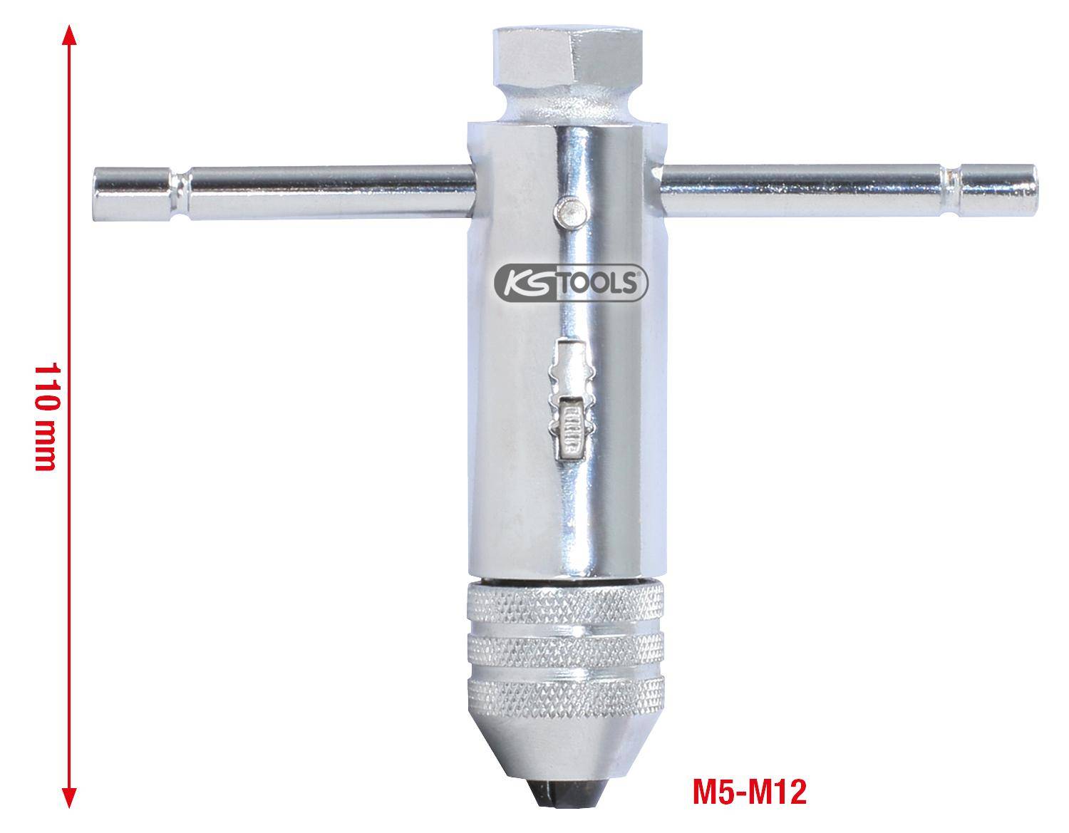 KS TOOLS Werkzeughalter mit Umschalt-Ratschenkopf, 110mm