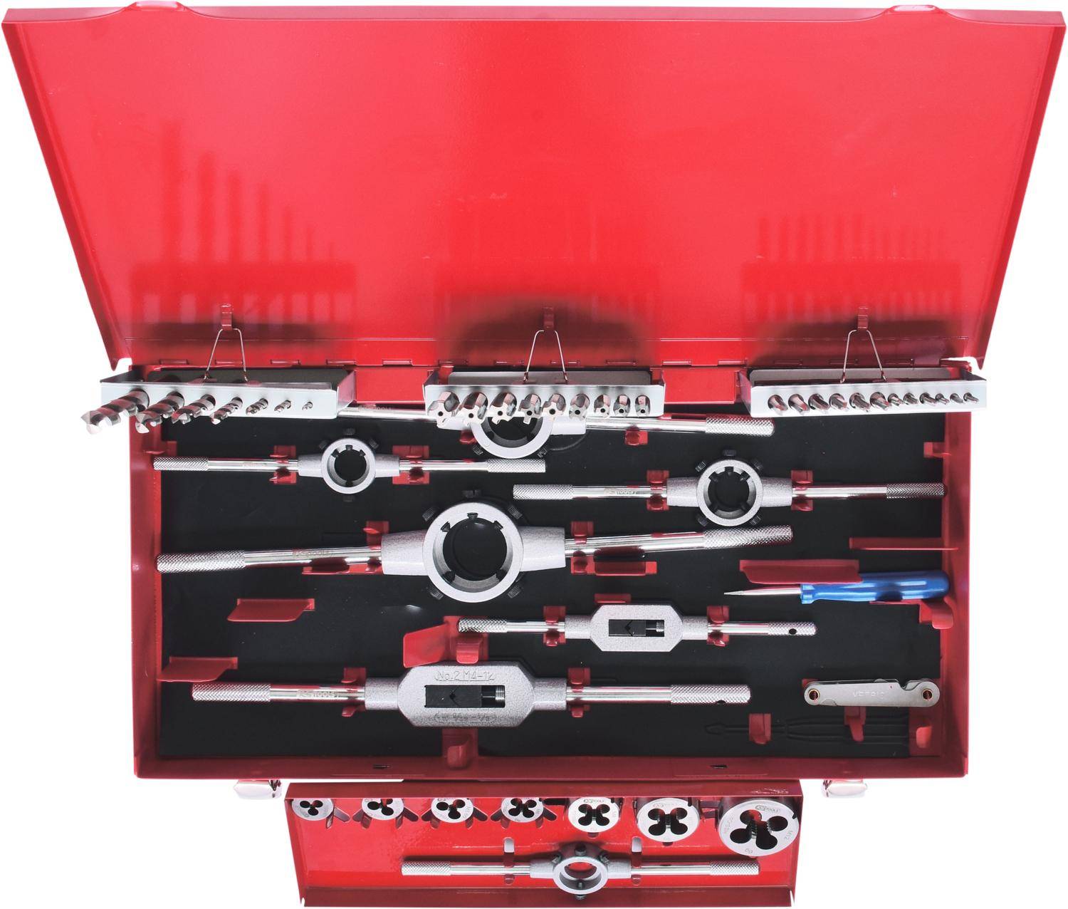 KS TOOLS HSS Co Gewindeschneidwerkzeug-Satz, 44-tlg