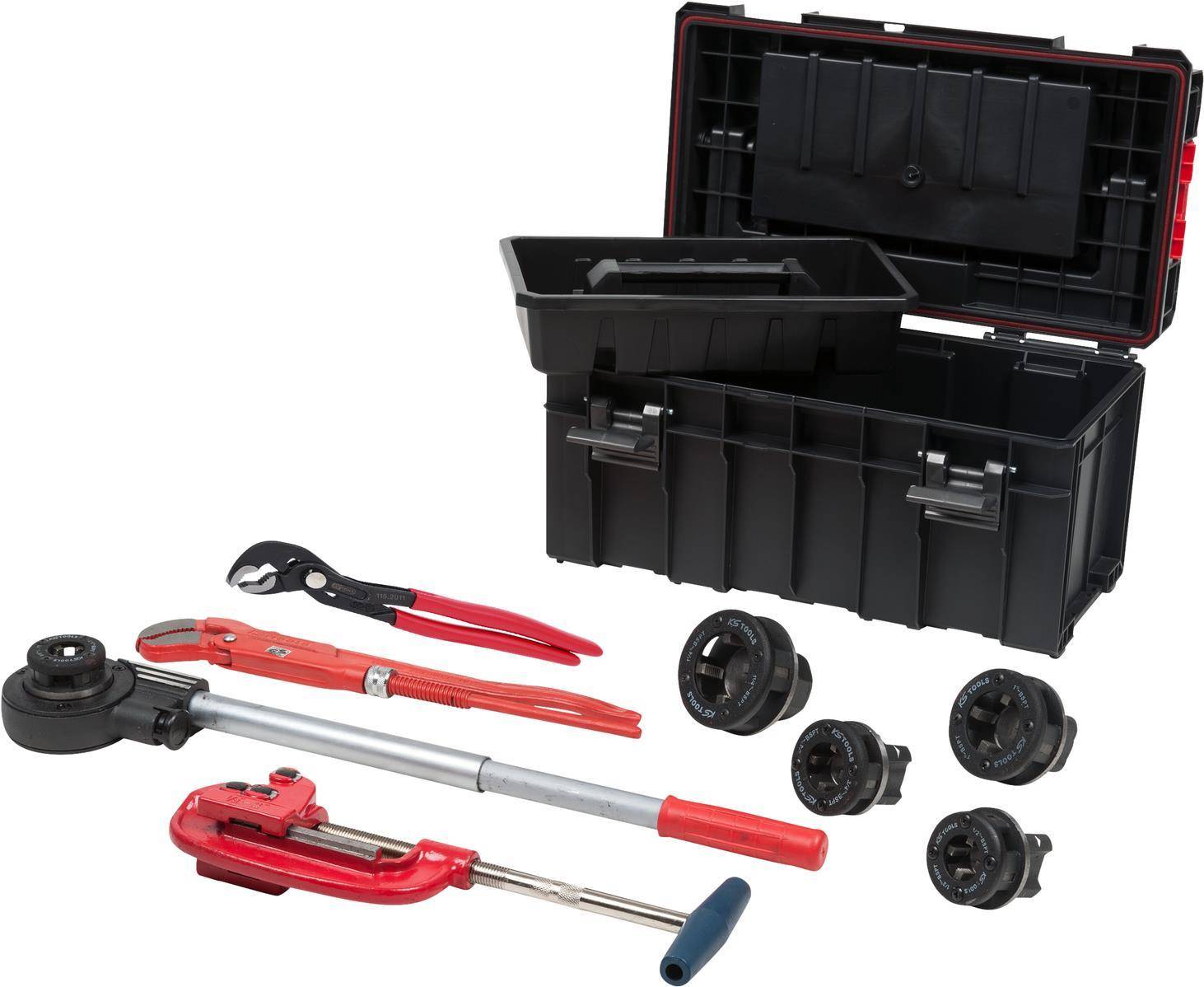 KS TOOLS Werkzeuge-Maschinen GmbH Sanitär-Werkzeug-Satz, 8-tlg (987.0600)