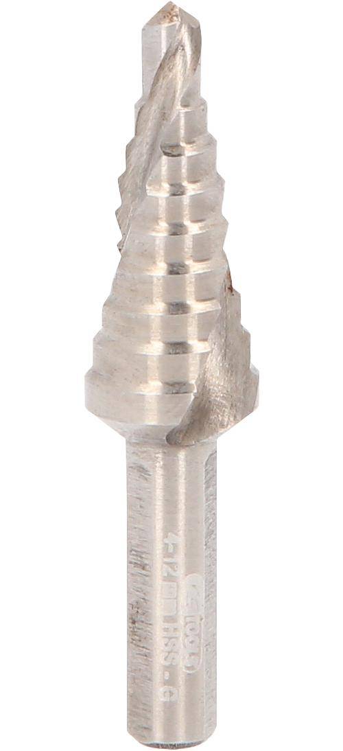 HSS Stufenbohrer extra kurz,Ø 4-12mm, 9 Stufen