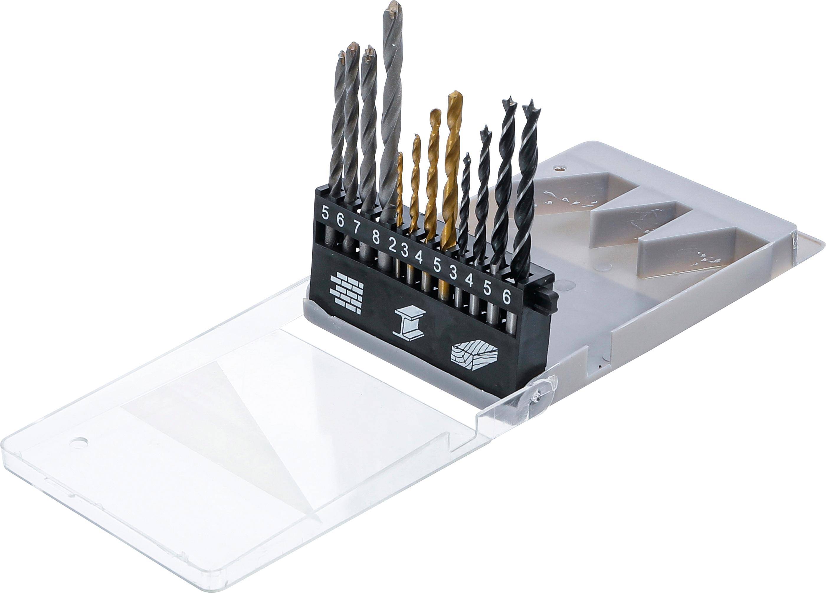 BGS Diy Kombi-Bohrer-Satz | 2 - 8 mm | 12-tlg.