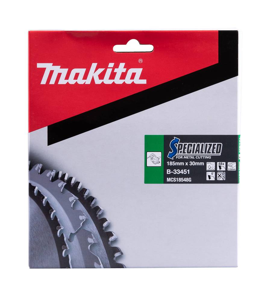 Makita Sägeblatt, SPECIALIZED TCT T.C.T. • 185 x 30 mm • 48 Zähne • Metall