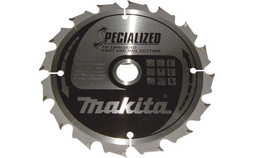 makita Kreissgeblatt B-33037 SPECIALIZED D.165mm Bohrung 20mm 16 Zhne