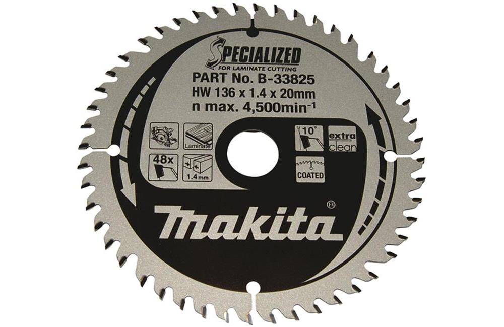 makita Kreissgeblatt B-33825 SPECIALIZED D.136mm Bohrung 20mm 48 Zhne