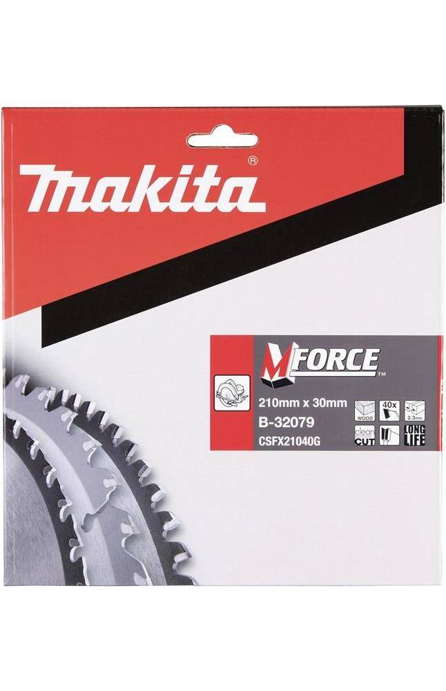 makita Kreissgeblatt M-FORCE B-32079 D.210mm Bohrung 30mm 40 Zhne