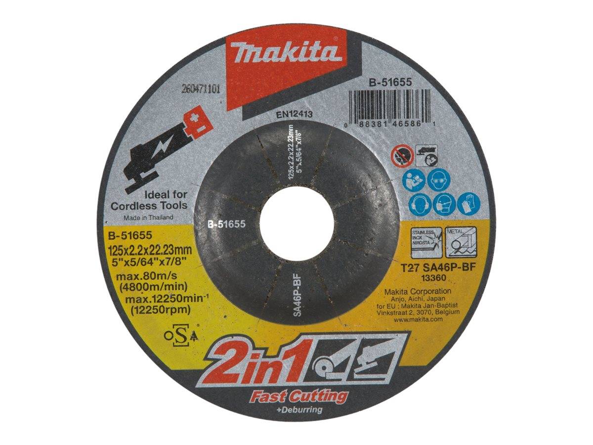 Makita - Schleifteller - für Metall - 10 Stücke