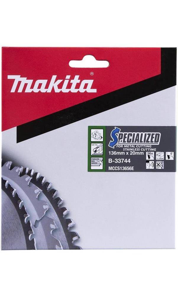 makita Kreissgeblatt B-33744 SPECIALIZED D.136mm Bohrung 20mm 56 Zhne
