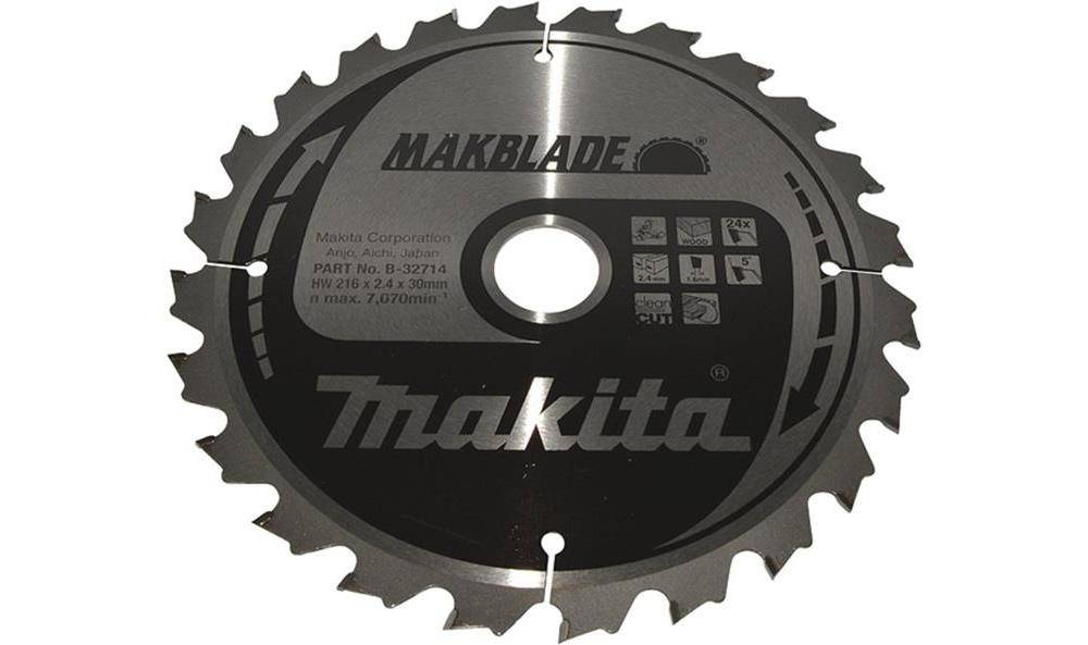 makita Kreissgeblatt B-32714 MAKBLADE D.216mm Bohrung 30mm 24 Zhne