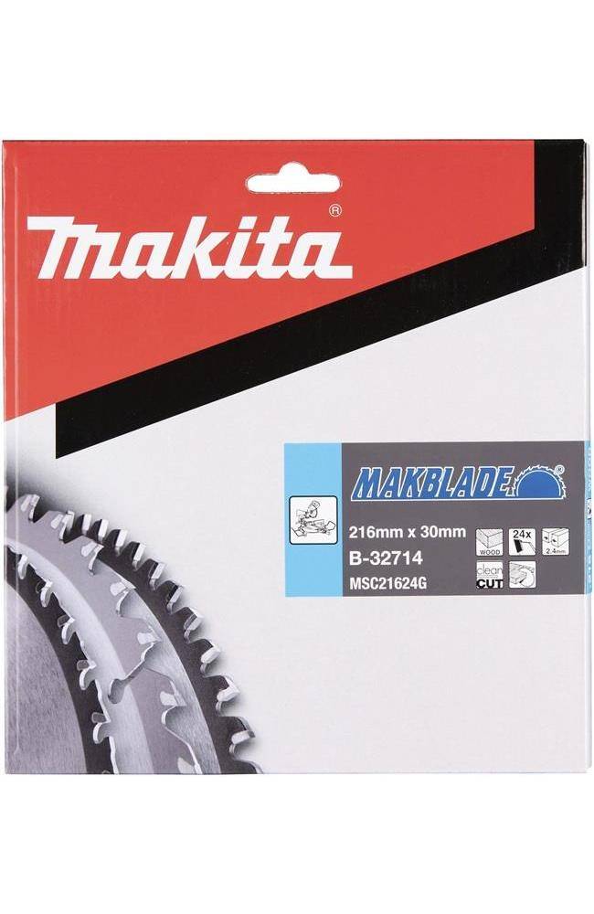 makita Kreissgeblatt B-32714 MAKBLADE D.216mm Bohrung 30mm 24 Zhne