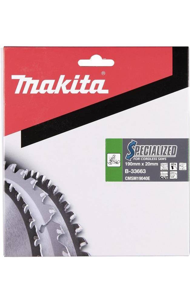 makita Kreissgeblatt B-33663 MAKBLADE D.190mm Bohrung 20mm 40 Zhne