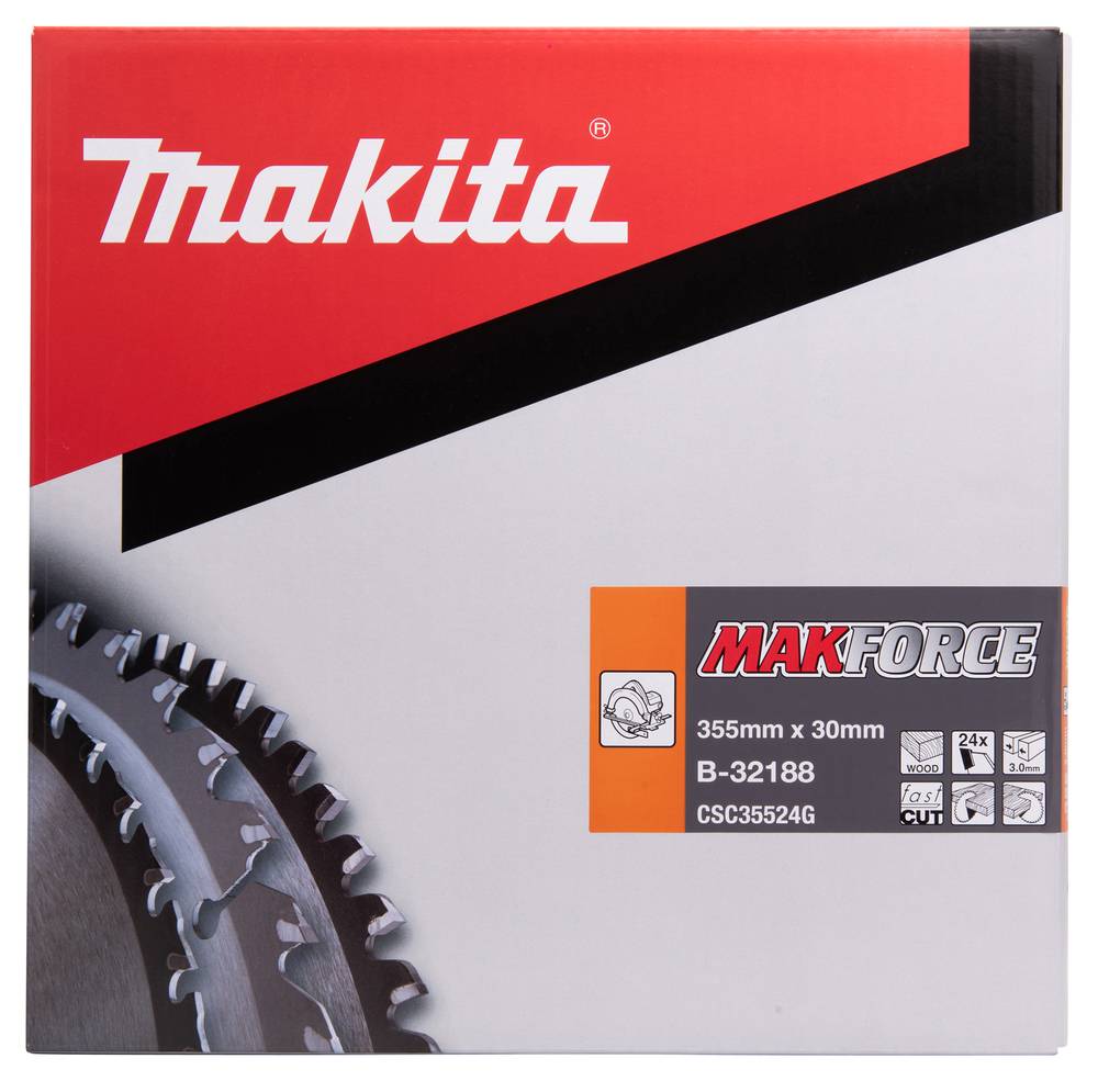 Makita Kreissägeblatt MAKFORCE 355 x 30 mm • 24 Zähne • Holz