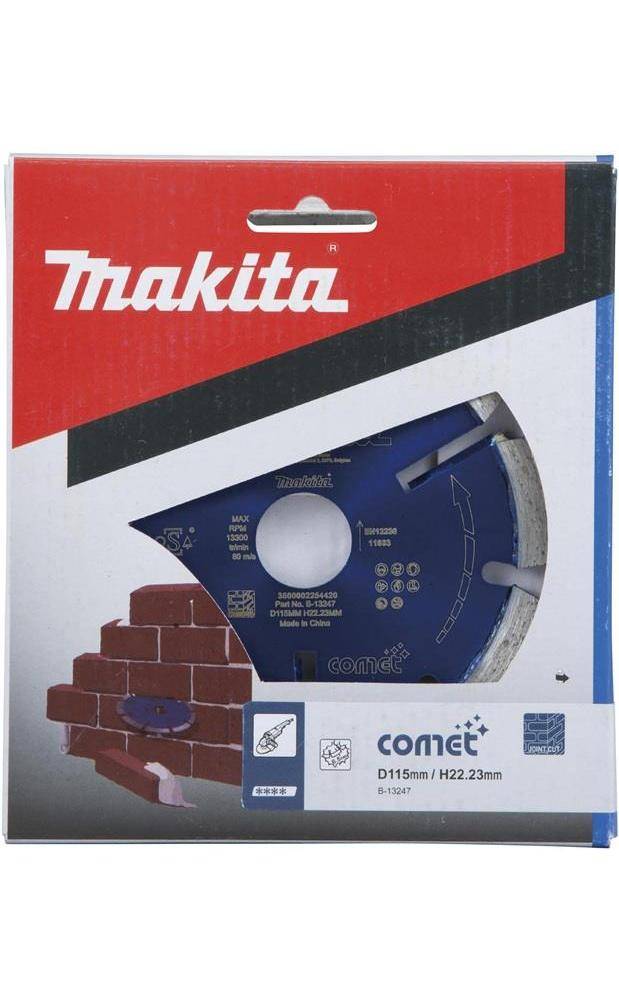 makita Diamantscheibe B-13247 D.115mm Bohrung 22,23mm COMET 6,5 mm
