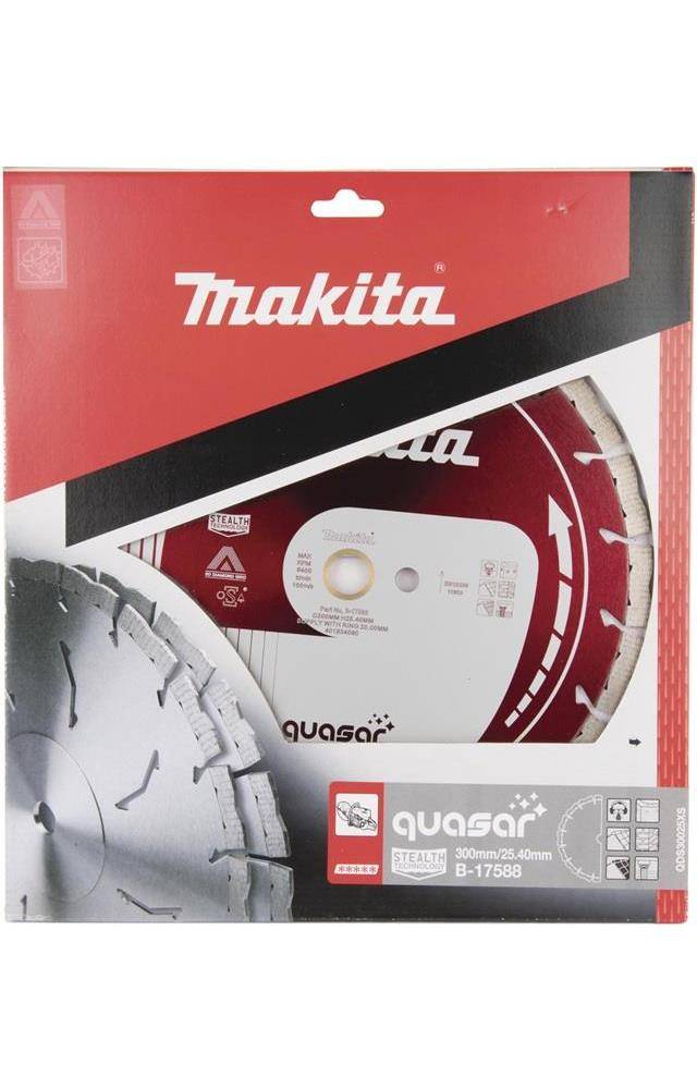 makita Diamantscheibe B-17588 D.300mm Bohrung 20mm QUASAR 12 mm