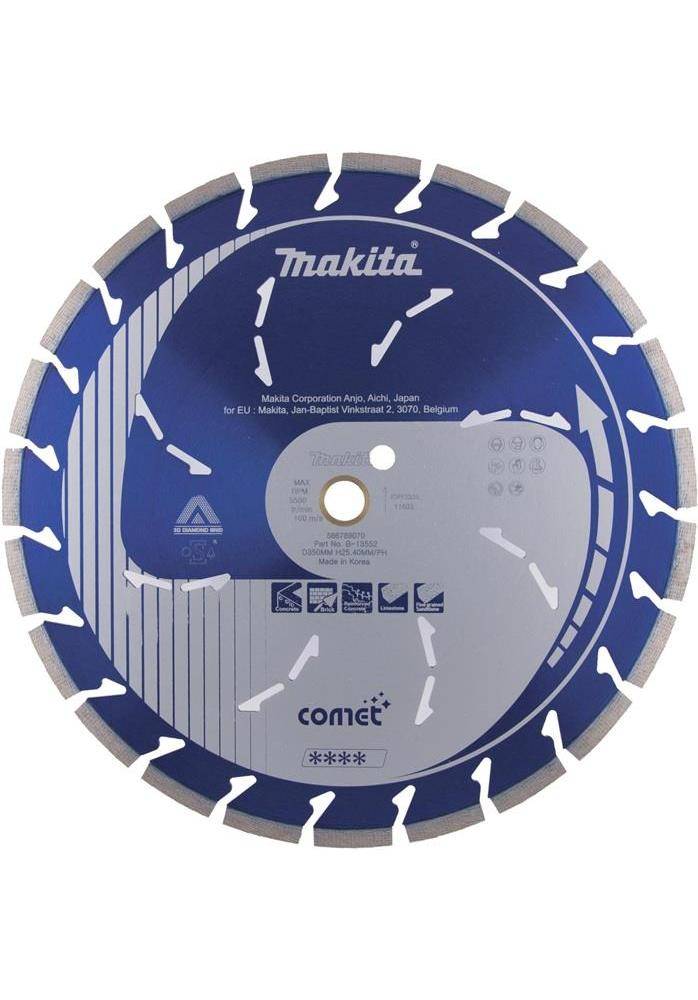 makita Diamantscheibe B-13552 D.350mm Bohrung 25,4mm COMET 10 mm