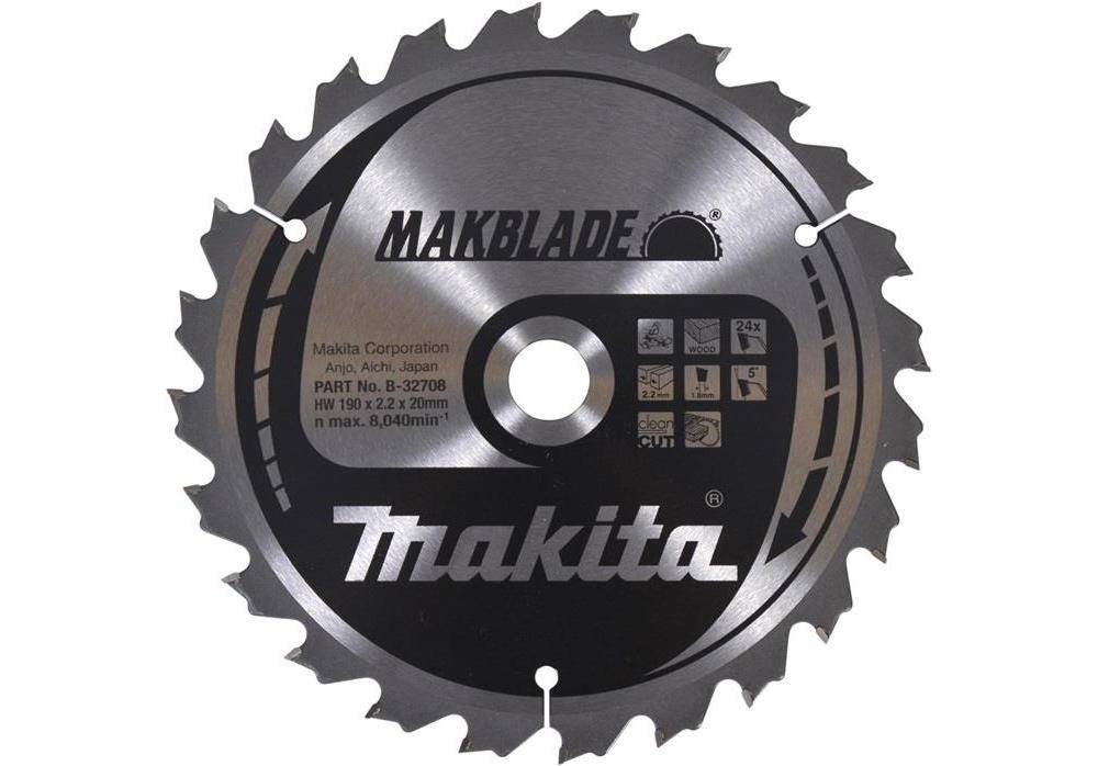 makita Kreissgeblatt B-32708 MAKBLADE D.190mm Bohrung 20mm 24 Zhne