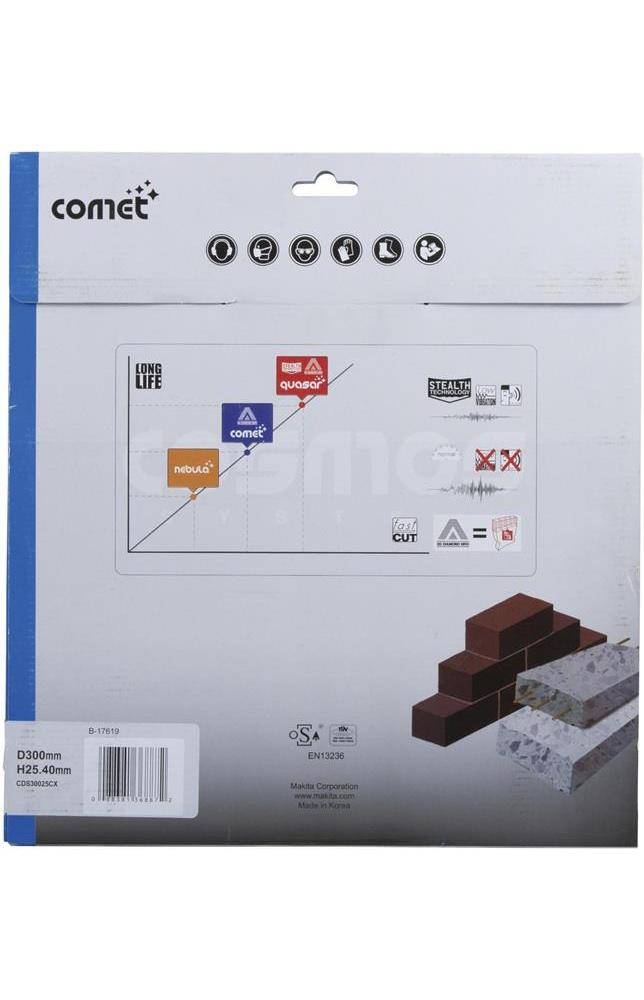 makita Diamantscheibe B-17619 D.300mm Bohrung 20mm COMET 10 mm