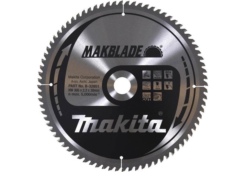 makita Kreissgeblatt B-32851 MAKBLADE D.305mm Bohrung 30mm 80 Zhne
