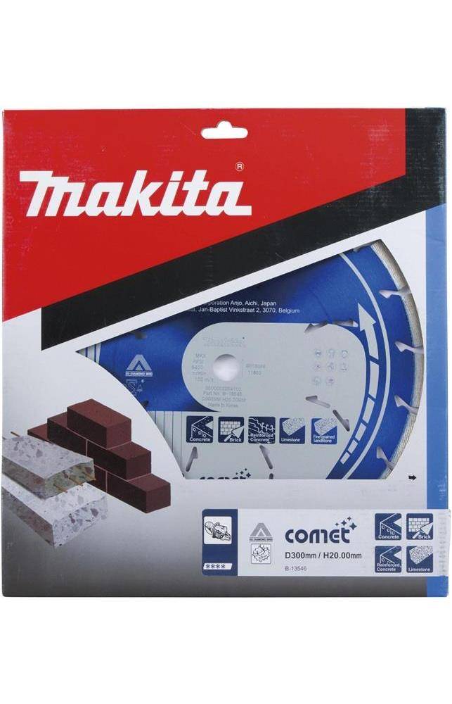 makita Diamantscheibe B-13546 D.300mm Bohrung 20mm COMET 10 mm