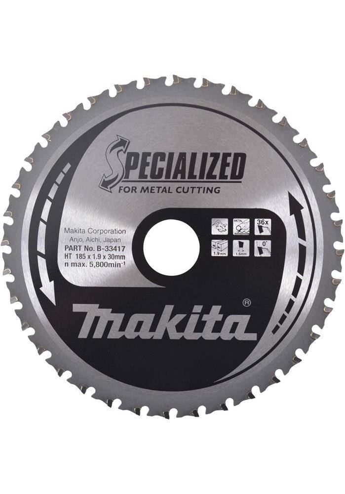 makita Kreissgeblatt B-33417 SPECIALIZED D.185mm Bohrung 30mm 36 Zhne