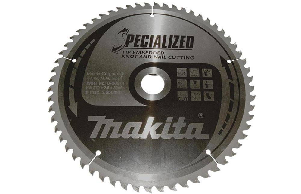 makita Kreissgeblatt B-33211 SPECIALIZED D.270mm Bohrung 30mm 60 Zhne