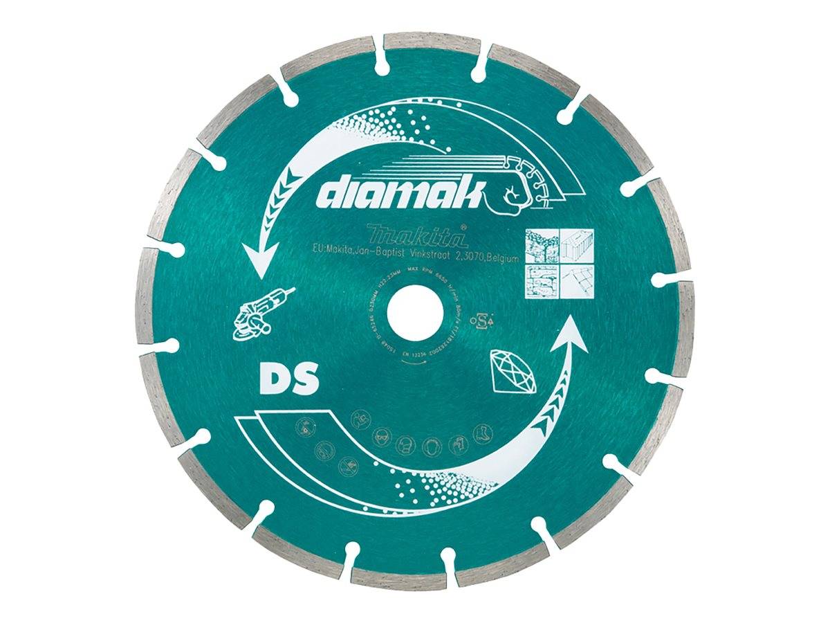 Makita Diamak - Diamant-Schneidscheibe - für Beton, Marmor, Schiefer, weicher Backstein, Zementstein