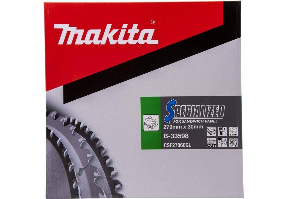 makita Kreissgeblatt B-33598 SPECIALIZED D.270mm Bohrung 30mm 60 Zhne