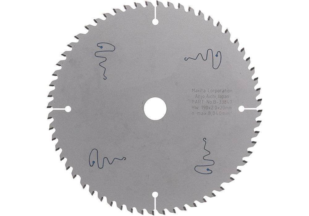 makita Kreissgeblatt B-33847 SPECIALIZED D.190mm Bohrung 20mm 60 Zhne