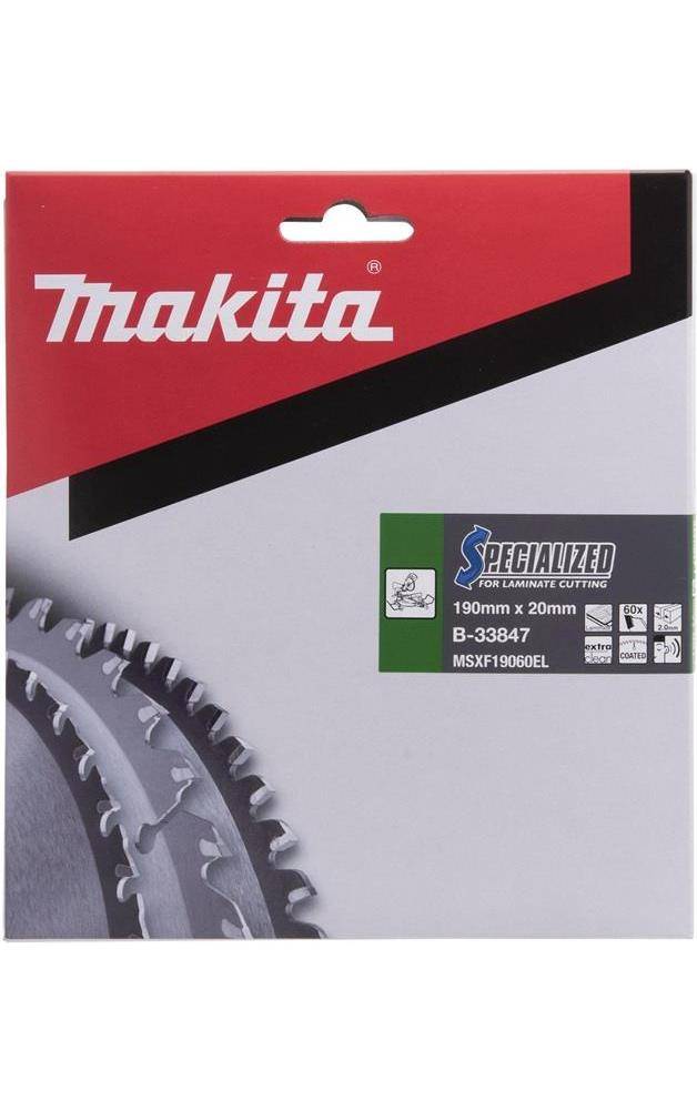 makita Kreissgeblatt B-33847 SPECIALIZED D.190mm Bohrung 20mm 60 Zhne