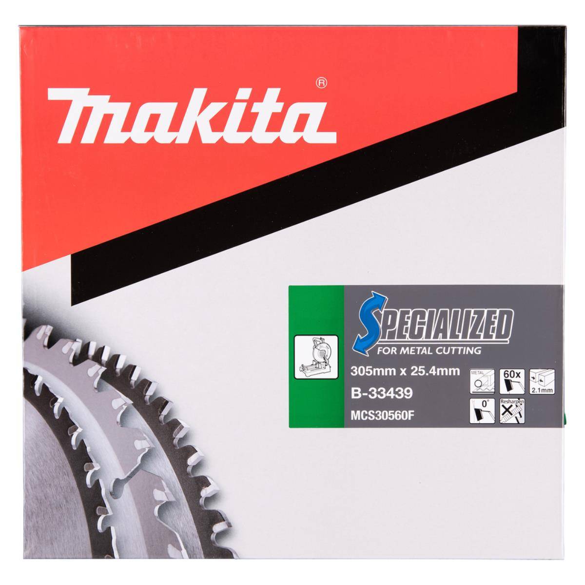 Makita-Sägeblatt-Verpackung mit der Bezeichnung 
