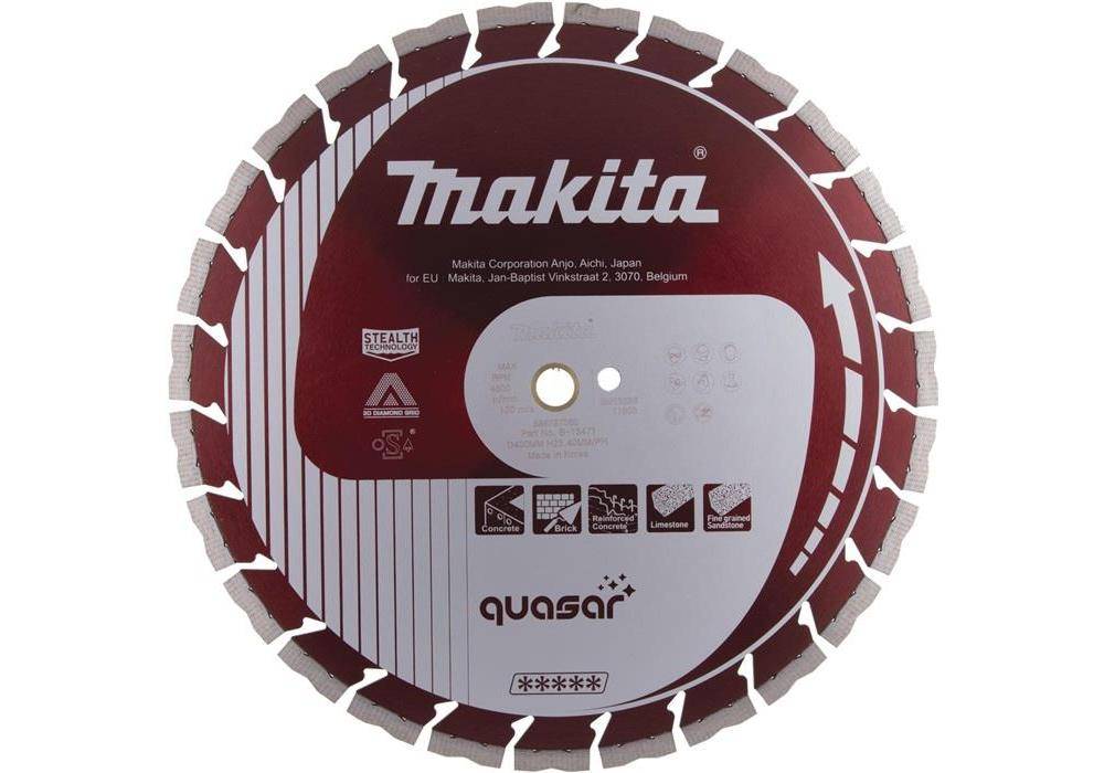 makita Diamantscheibe B-13471 D.400mm Bohrung 25,4mm QUASAR 12 mm