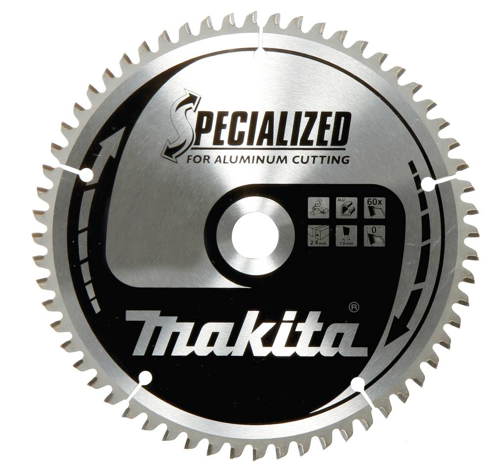Makita Spezial-Sägeblatt mit der Bezeichnung „zum Schneiden von Aluminium