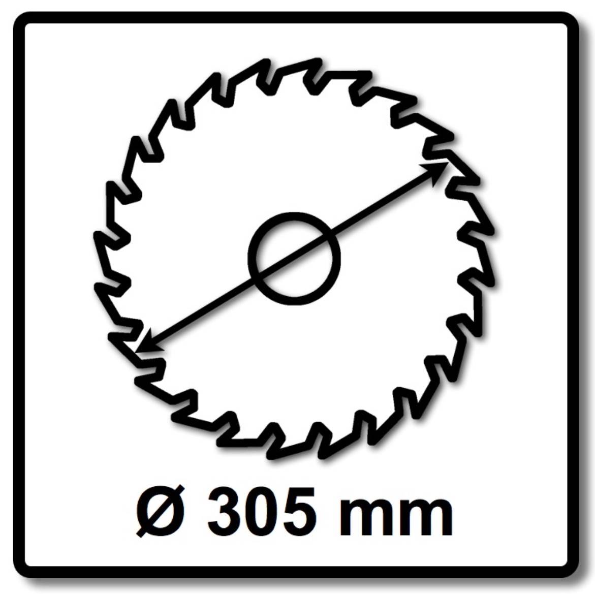 Makita MAKBLADE Kreissägeblatt für Holz 305 x 2,3 x 30 mm 32 Zähne ( B-32742 ) für Kapp- und Gehrungssägen