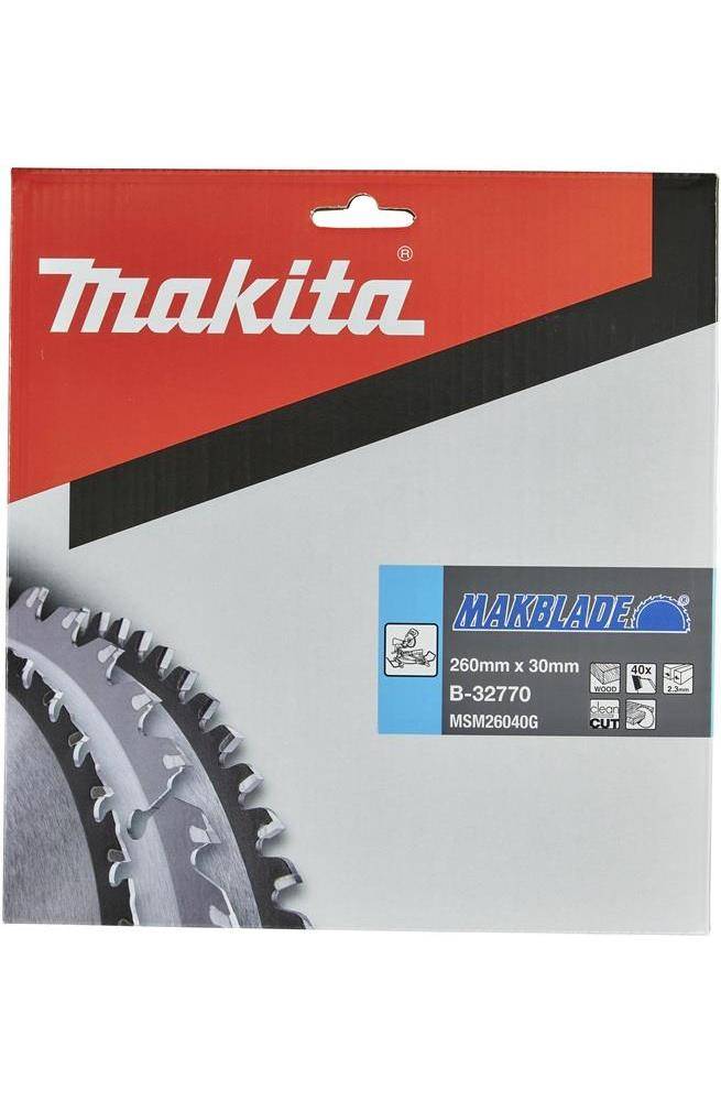 makita Kreissgeblatt B-32770 MAKBLADE D.260mm Bohrung 30mm 40 Zhne