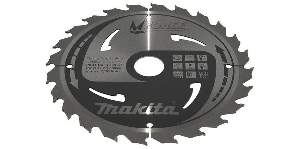 makita Kreissägeblatt M-FORCE B-32057 D.210mm Bohrung 30mm 24 Zähne
