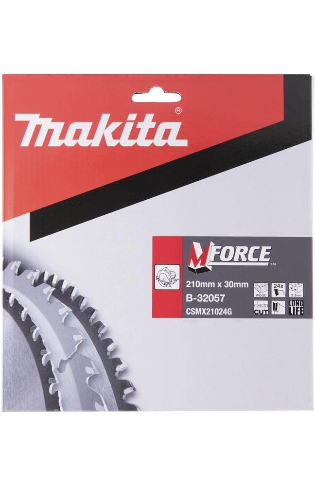 makita Kreissägeblatt M-FORCE B-32057 D.210mm Bohrung 30mm 24 Zähne