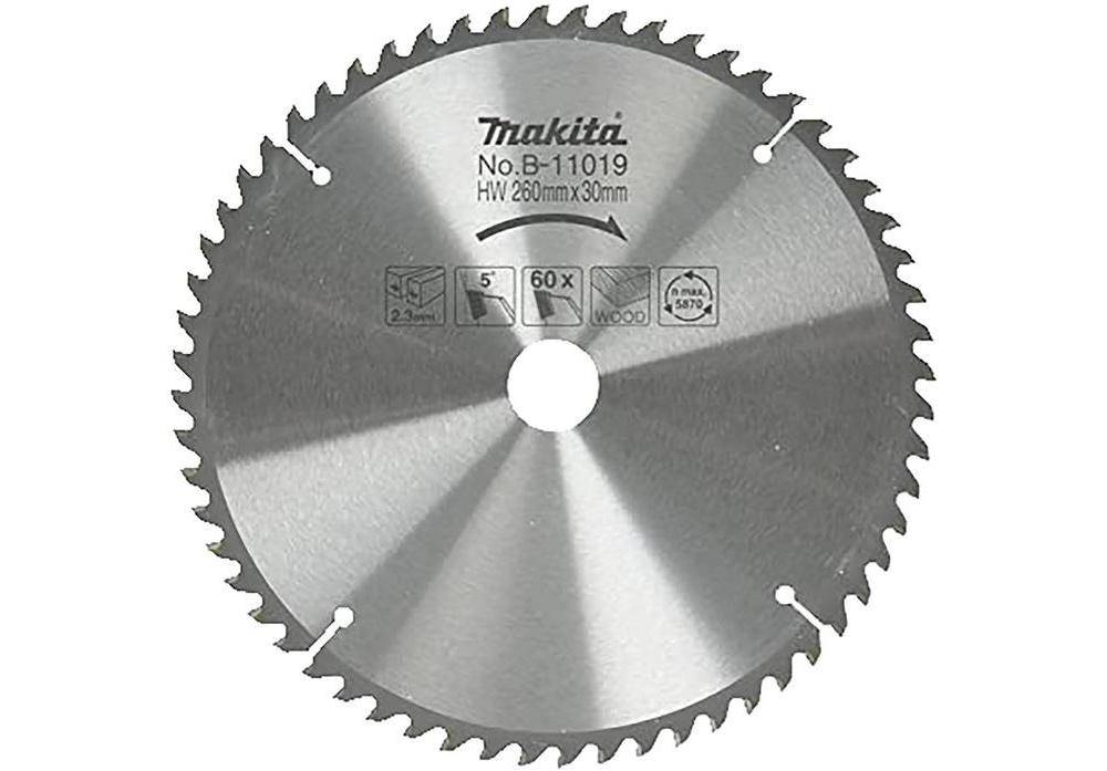 makita Kreissgeblatt B-11019 D.260mm Bohrung 30mm HM 60 Zhne